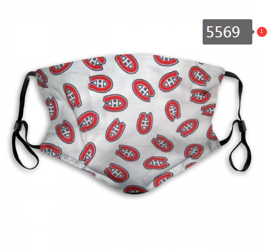 2020 NHL Montreal Canadiens Dust mask with filter->mlb dust mask->Sports Accessory